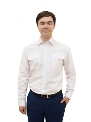 Рубашка Максим муж (35%хл-65%пэ/120гр; белый/-)