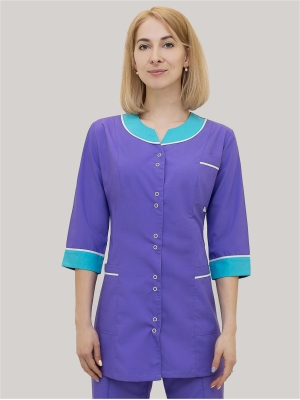 Костюм Экстра жен (35%вис-65%пэ/160гр; фиолетовый/лазурный)