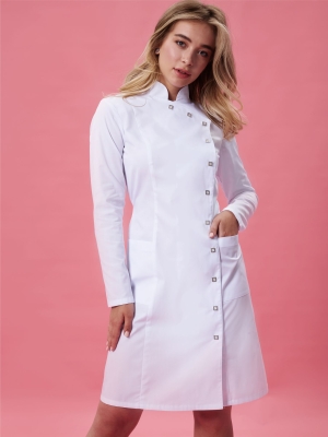 Халат Алина жен (50%хл-50%пэ/150гр; белый/-)