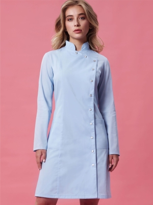 Халат Алина жен (50%хл-50%пэ/150гр; голубой/-)